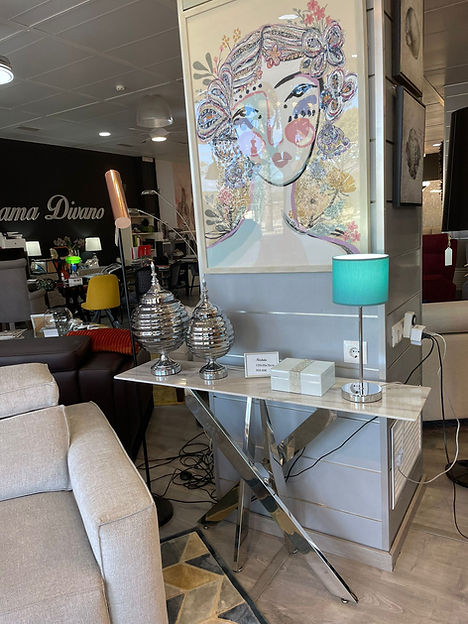 Decoración en el showroom de Dama Divano